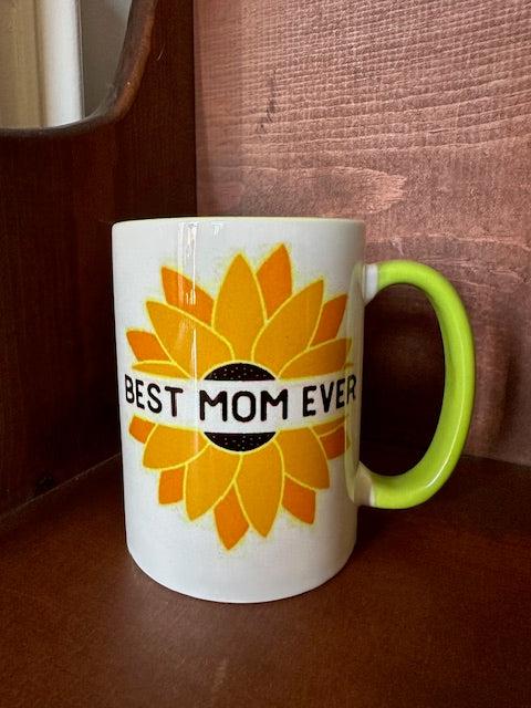 12 Ounce Ceramic Mug "Best Mom Ever"