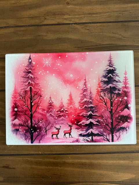 Winter Scene Cutting Board