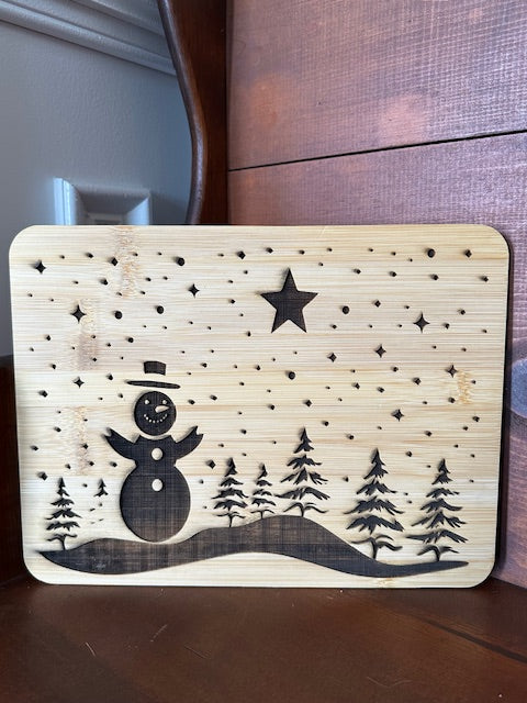 Winter Cutting Board