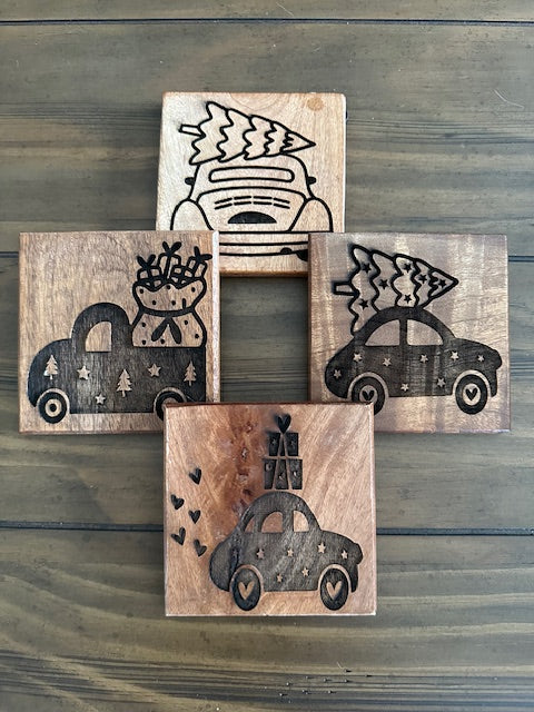 Christmas Truck Coasters